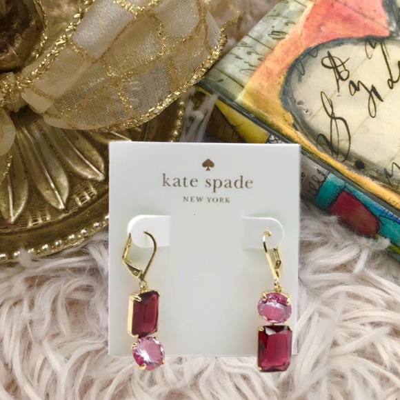 New Kate Spade Shine On Mismatched Drop Earrings - Picture 5 of 5
